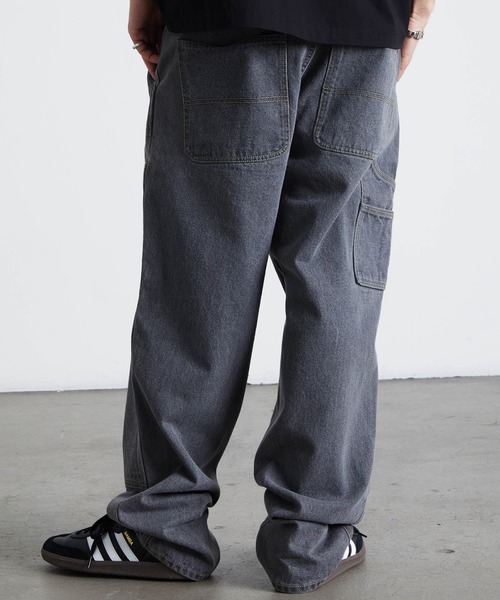 HUF(ハフ)の「KINDA LOOSE DOUBLE KNEES(デニムパンツ・メンズ・グレー/グリーン・28/30/32/34/36)」の14枚目の写真