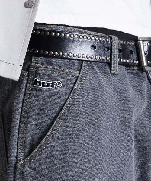 HUF(ハフ)の「KINDA LOOSE DOUBLE KNEES(デニムパンツ・メンズ・グレー/グリーン・28/30/32/34/36)」の15枚目の写真
