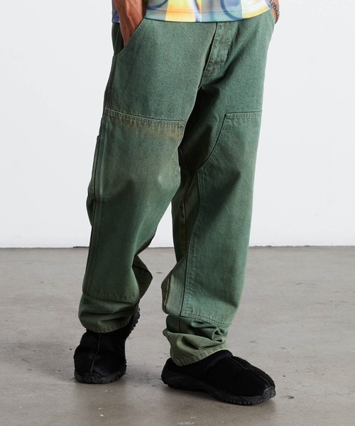 HUF(ハフ)の「KINDA LOOSE DOUBLE KNEES(デニムパンツ・メンズ・グレー/グリーン・28/30/32/34/36)」の16枚目の写真