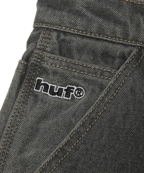 HUF(ハフ)の「KINDA LOOSE DOUBLE KNEES(デニムパンツ・メンズ・グレー/グリーン・28/30/32/34/36)」の6枚目の写真