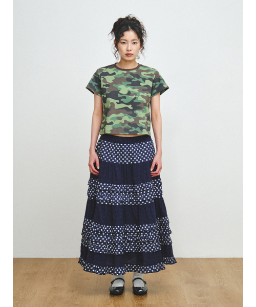 PLZPROJECT(プリーズプロジェクト)の「CAMO T-SHIRT(Tシャツ/カットソー・レディース・グリーン・FREE)」の2枚目の写真