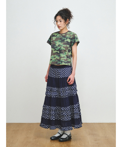 PLZPROJECT(プリーズプロジェクト)の「CAMO T-SHIRT(Tシャツ/カットソー・レディース・グリーン・FREE)」の3枚目の写真