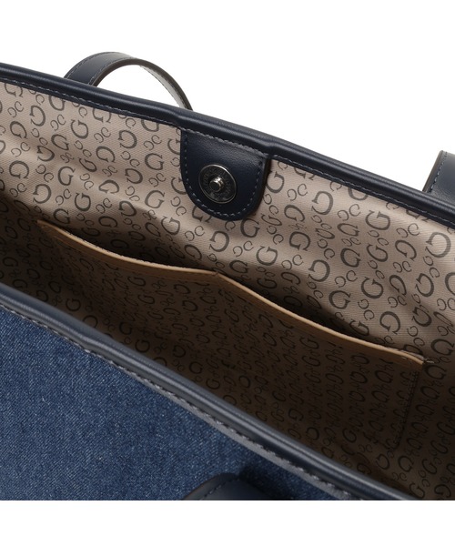 Guess(ゲス)の「KEIRA Tote トートバッグ デニムバッグ(トートバッグ・レディース・インディゴブルー・ONE SIZE)」の10枚目の写真