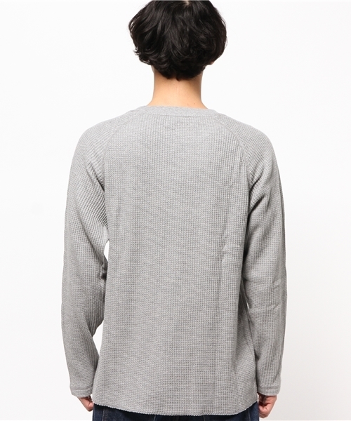 ikka(イッカ)の「ワッフルクルーネックTシャツ(Tシャツ/カットソー・メンズ・ホワイト/ライトグレー/ブラック・LARGE/X-LARGE/MEDIUM)」の5枚目の写真