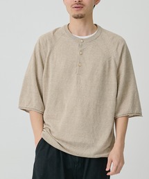 【CITY TOKYO/シティートーキョー】Soft linen ヘンリーネック