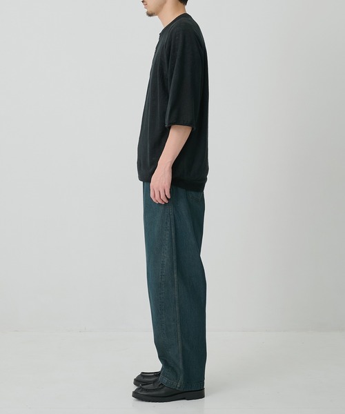 CITY TOKYO(シティトウキョウ)の「【CITY TOKYO/シティートーキョー】Soft linen ヘンリーネック(ニット/セーター・メンズ・ミント/ブラック/ライトベージュ・2/1)」の19枚目の写真