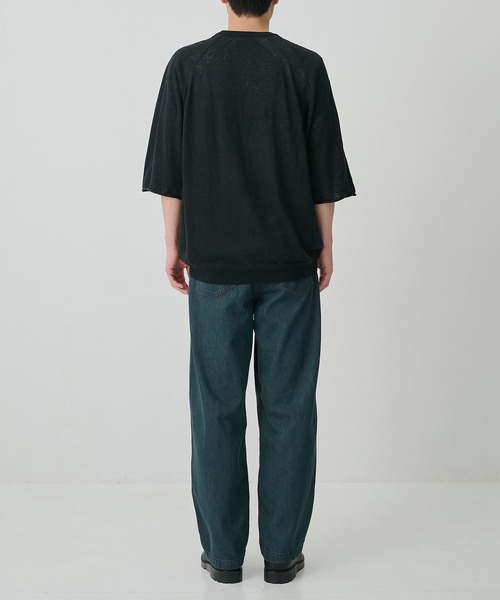 CITY TOKYO(シティトウキョウ)の「【CITY TOKYO/シティートーキョー】Soft linen ヘンリーネック(ニット/セーター・メンズ・ミント/ブラック/ライトベージュ・2/1)」の20枚目の写真