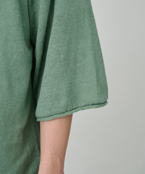 CITY TOKYO(シティトウキョウ)の「【CITY TOKYO/シティートーキョー】Soft linen ヘンリーネック(ニット/セーター・メンズ・ミント/ブラック/ライトベージュ・2/1)」の13枚目の写真