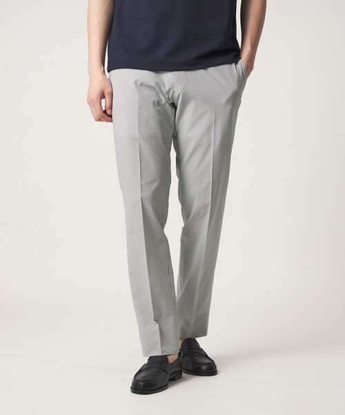 A DAY IN THE LIFE UNITED ARROWS(アデイインザライフユナイテッドアローズ)の「サッカー ノープリーツ スラックス-セットアップ対応・マシンウォッシャブル-<A DAY IN THE LIFE>(スラックス・メンズ・ダークグレー/その他1/ネイビー・S/L/XL/M)」の3枚目の写真