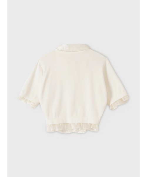 EIMY ISTOIRE(エイミーイストワール)の「SIGN COLLAR CARDIGAN(カーディガン/ボレロ・レディース・ピンク/ブラック/ホワイト・F)」の15枚目の写真