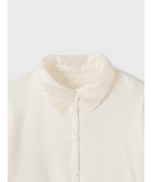 EIMY ISTOIRE(エイミーイストワール)の「SIGN COLLAR CARDIGAN(カーディガン/ボレロ・レディース・ピンク/ブラック/ホワイト・F)」の16枚目の写真