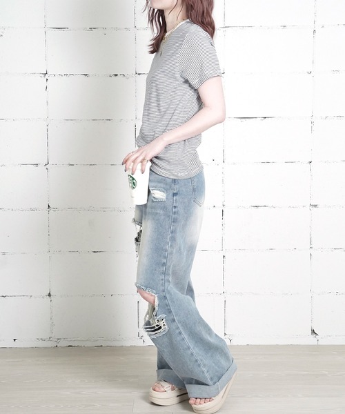 MILLER（ミラー）の「"02"≪Robert P. Miller≫パックT 3枚セット パネルリブ Tシャツ（Tシャツ/カットソー・メンズ・その他2/ブラック/その他1/オフホワイト・XL/L/M）」の21枚目の写真