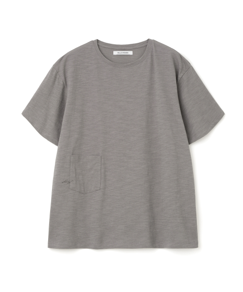 MILLO WOMEN（ミロウーマン）の「レースアップアーカイブTシャツ[チャコールブラウン]（Tシャツ/カットソー・レディース・その他・ONE SIZE）」の2枚目の写真