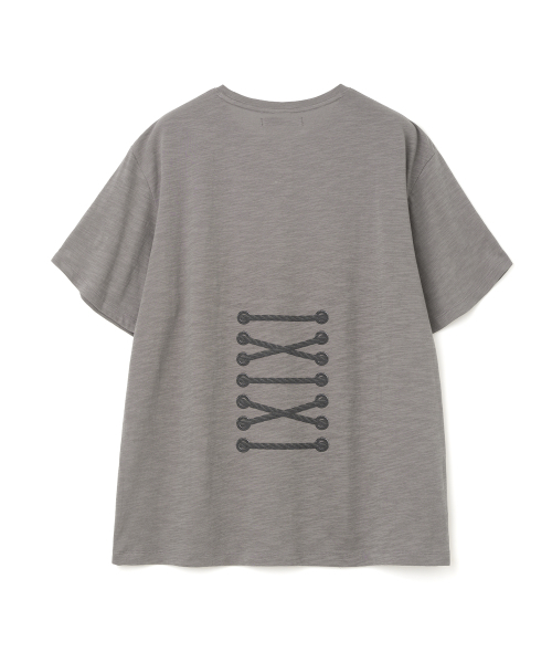 MILLO WOMEN（ミロウーマン）の「レースアップアーカイブTシャツ[チャコールブラウン]（Tシャツ/カットソー・レディース・その他・ONE SIZE）」の3枚目の写真