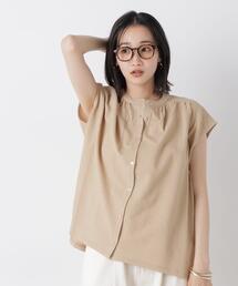セール】Sheer Docking Oversized Shirt/シアードッキングオーバー