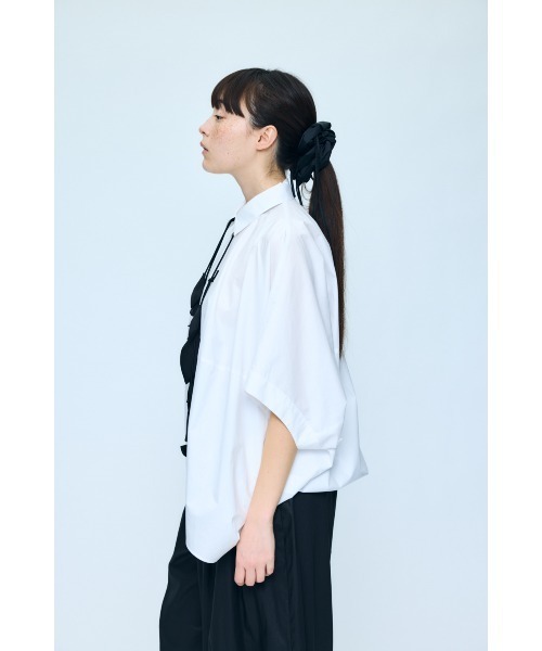 ENFOLD(エンフォルド)の「DRAPE HEXAGON SKIRTD(Tシャツ/カットソー・レディース・ブラック/ホワイト/ライトグリーン・38)」の7枚目の写真