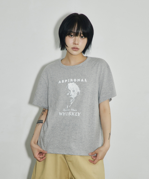 SCALLYWAG（スカリーワグ）の「ASPIRONAL スラブクロップTシャツ[グレー]（Tシャツ/カットソー・レディース・その他・SMALL/MEDIUM/LARGE）」の5枚目の写真