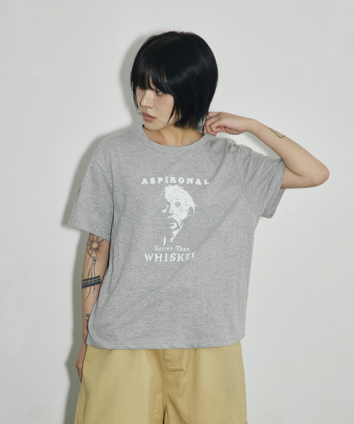 SCALLYWAG（スカリーワグ）の「ASPIRONAL スラブクロップTシャツ[グレー]（Tシャツ/カットソー・レディース・その他・SMALL/MEDIUM/LARGE）」の6枚目の写真