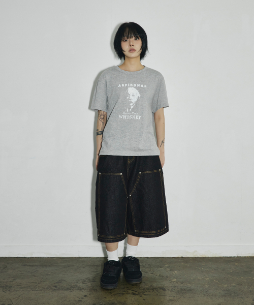 SCALLYWAG（スカリーワグ）の「ASPIRONAL スラブクロップTシャツ[グレー]（Tシャツ/カットソー・レディース・その他・SMALL/MEDIUM/LARGE）」の8枚目の写真