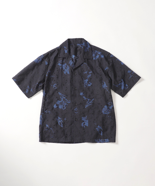 B.C STOCK(ベーセーストック)の「アロハレースシャツ(シャツ/ブラウス・メンズ・ブラック/ネイビー・LARGE/MEDIUM)」の2枚目の写真