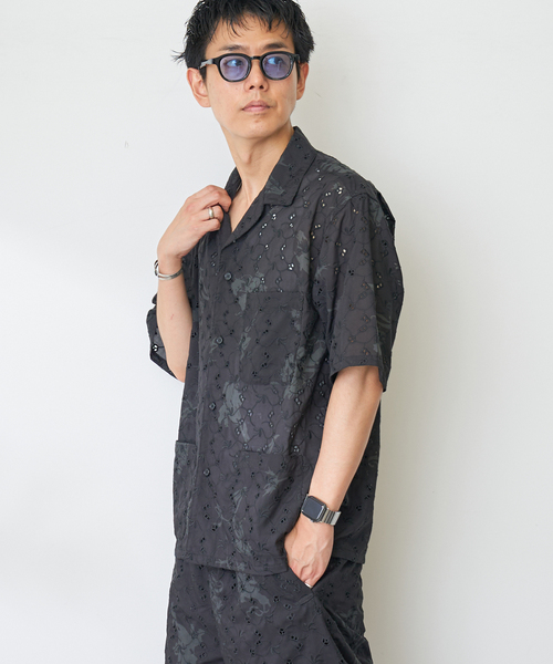 B.C STOCK(ベーセーストック)の「アロハレースシャツ(シャツ/ブラウス・メンズ・ブラック/ネイビー・LARGE/MEDIUM)」の10枚目の写真