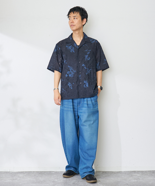 B.C STOCK(ベーセーストック)の「アロハレースシャツ(シャツ/ブラウス・メンズ・ブラック/ネイビー・LARGE/MEDIUM)」の12枚目の写真