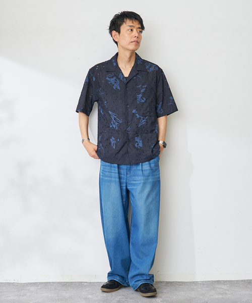 B.C STOCK(ベーセーストック)の「アロハレースシャツ(シャツ/ブラウス・メンズ・ブラック/ネイビー・LARGE/MEDIUM)」の13枚目の写真