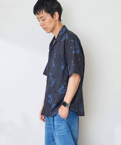 B.C STOCK(ベーセーストック)の「アロハレースシャツ(シャツ/ブラウス・メンズ・ブラック/ネイビー・LARGE/MEDIUM)」の17枚目の写真