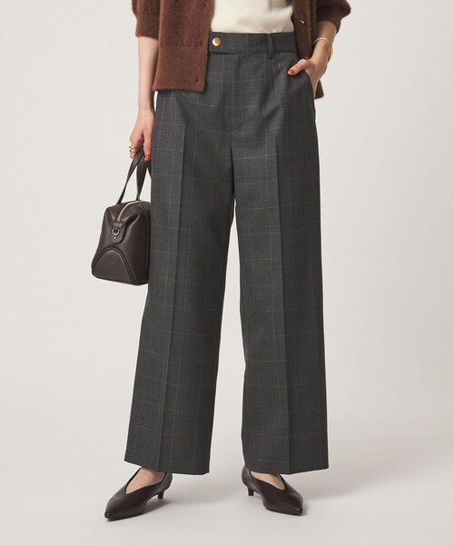 green label relaxing（グリーンレーベルリラクシング）の「［size SHORT/TALLあり］Greed グリード ストレート パンツ ウォッシャブル（スラックス・レディース・その他1/ネイビー/モカ/その他2・40/38/36/SHORT/TALL）」の4枚目の写真