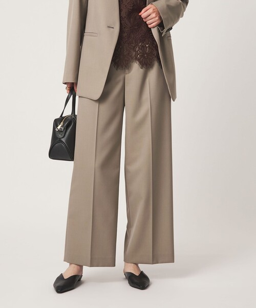 green label relaxing（グリーンレーベルリラクシング）の「［size SHORT/TALLあり］Greed グリード ストレート パンツ ウォッシャブル（スラックス・レディース・その他1/ネイビー/モカ/その他2・40/38/36/SHORT/TALL）」の5枚目の写真