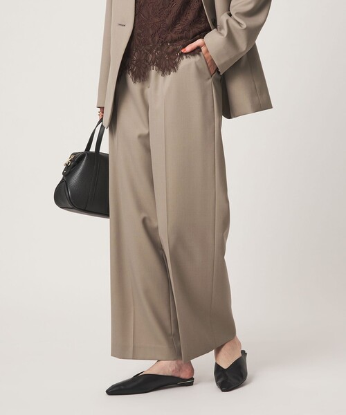 green label relaxing（グリーンレーベルリラクシング）の「［size SHORT/TALLあり］Greed グリード ストレート パンツ ウォッシャブル（スラックス・レディース・その他1/ネイビー/モカ/その他2・40/38/36/SHORT/TALL）」の6枚目の写真