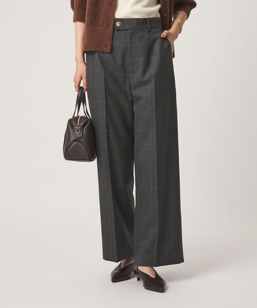 green label relaxing（グリーンレーベルリラクシング）の「［size SHORT/TALLあり］Greed グリード ストレート パンツ ウォッシャブル（スラックス・レディース・その他1/ネイビー/モカ/その他2・40/38/36/SHORT/TALL）」の9枚目の写真