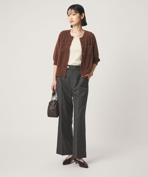 green label relaxing（グリーンレーベルリラクシング）の「［size SHORT/TALLあり］Greed グリード ストレート パンツ ウォッシャブル（スラックス・レディース・その他1/ネイビー/モカ/その他2・40/38/36/SHORT/TALL）」の10枚目の写真