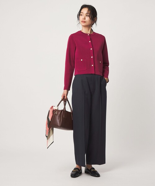 green label relaxing（グリーンレーベルリラクシング）の「［size SHORT/TALLあり］Greed グリード ストレート パンツ ウォッシャブル（スラックス・レディース・その他1/ネイビー/モカ/その他2・40/38/36/SHORT/TALL）」の17枚目の写真