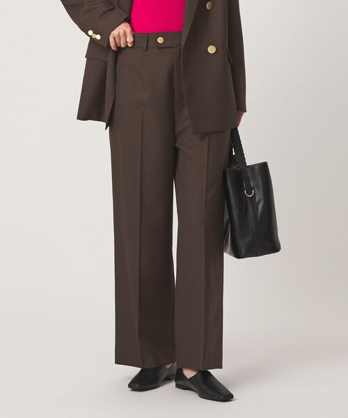 green label relaxing（グリーンレーベルリラクシング）の「［size SHORT/TALLあり］Greed グリード ストレート パンツ ウォッシャブル（スラックス・レディース・その他1/ネイビー/モカ/その他2・40/38/36/SHORT/TALL）」の19枚目の写真