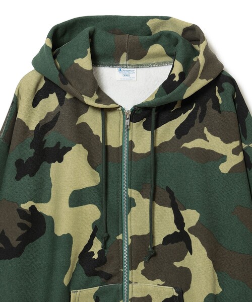Champion(チャンピオン)の「【別注】Champion / リバースウィーブ(R)カモ フルジップ パーカー(パーカー・メンズ・カモフラージュ・X-LARGE/LARGE/MEDIUM/SMALL)」の6枚目の写真