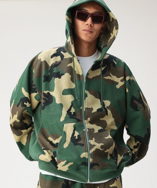 Champion(チャンピオン)の「【別注】Champion / リバースウィーブ(R)カモ フルジップ パーカー(パーカー・メンズ・カモフラージュ・X-LARGE/LARGE/MEDIUM/SMALL)」の4枚目の写真
