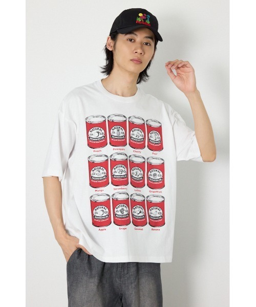 RODEO CROWNS WIDE BOWL（ロデオクラウンズワイドボウル）の「canned fluit Tシャツ（Tシャツ/カットソー・メンズ・ブラック/ライトブルー/ホワイト・LARGE/MEDIUM）」の2枚目の写真