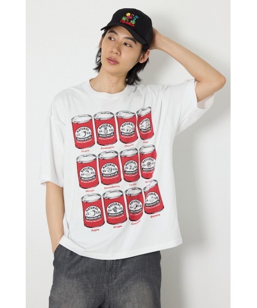 RODEO CROWNS WIDE BOWL（ロデオクラウンズワイドボウル）の「canned fluit Tシャツ（Tシャツ/カットソー・メンズ・ブラック/ライトブルー/ホワイト・LARGE/MEDIUM）」の4枚目の写真