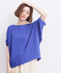 grove | 【持続冷感・体型カバー】サテンパイピングドルマンカットソー(Tシャツ/カットソー)