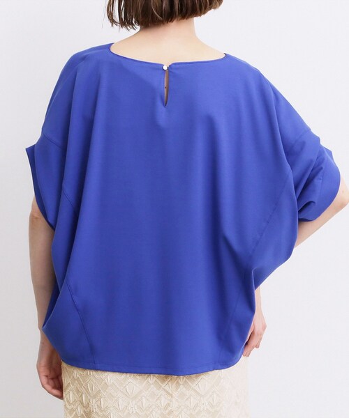 grove（グローブ）の「【持続冷感・体型カバー】サテンパイピングドルマンカットソー（Tシャツ/カットソー・レディース・ブラック/ブルー系その他/オフホワイト/グレー・03/02/04/05）」の12枚目の写真
