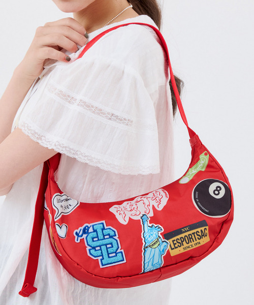 PW SMALL HOBO パッチワークレッドSMアジャストホーボー（ショルダー
