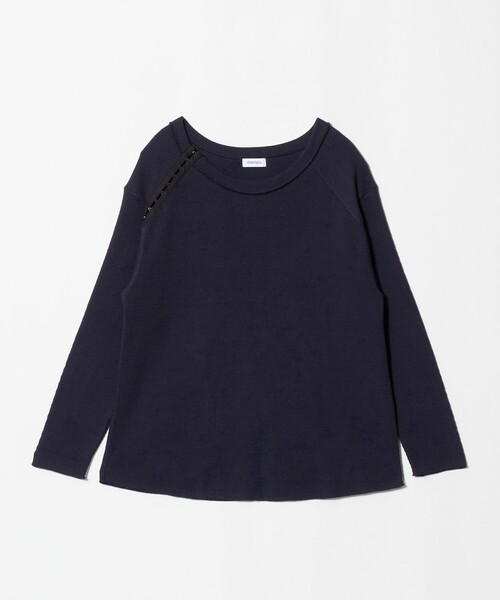 ATTISESSION(アティセッション)の「<ATTISESSION>ホック サーマル トップス(Tシャツ/カットソー・レディース・ホワイト/ネイビー・FREE)」の13枚目の写真