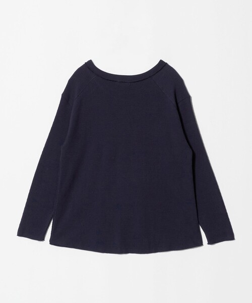ATTISESSION(アティセッション)の「<ATTISESSION>ホック サーマル トップス(Tシャツ/カットソー・レディース・ホワイト/ネイビー・FREE)」の14枚目の写真