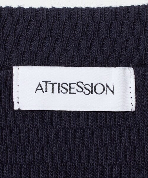 ATTISESSION(アティセッション)の「<ATTISESSION>ホック サーマル トップス(Tシャツ/カットソー・レディース・ホワイト/ネイビー・FREE)」の19枚目の写真