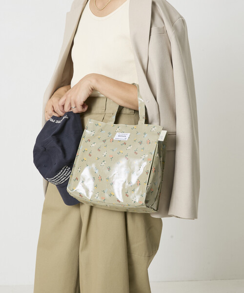 ROOTOTE（ルートート）の「ROOTOTE/ルートート EU.スクエア.ラミネート-Y（トートバッグ・レディース・カーキ/アイボリー・ONE SIZE）」の7枚目の写真