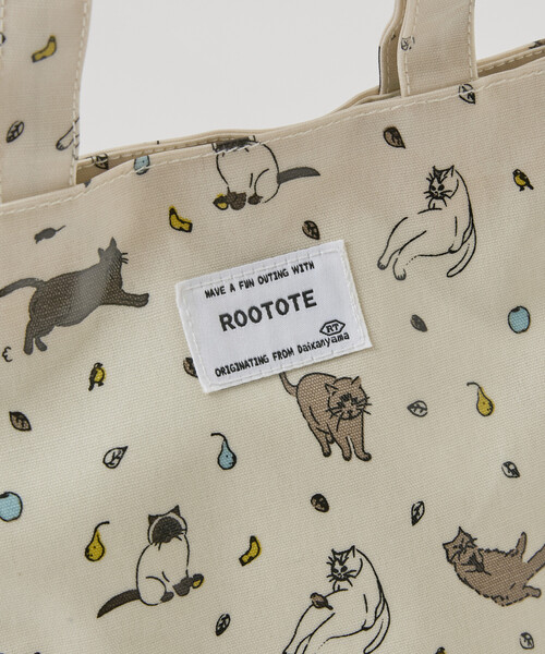 ROOTOTE（ルートート）の「ROOTOTE/ルートート EU.スクエア.ラミネート-Y（トートバッグ・レディース・カーキ/アイボリー・ONE SIZE）」の13枚目の写真