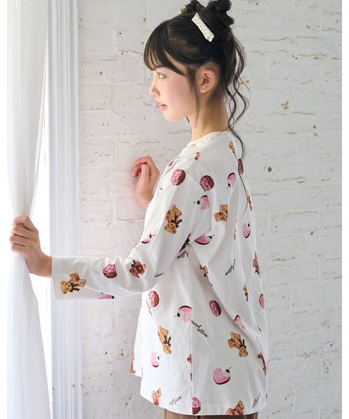 シアバター加工】sweets bear柄 room wear set（ルームウェア/パジャマ