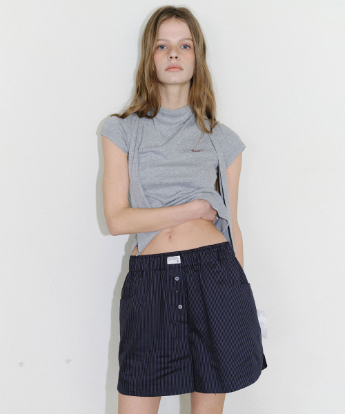 EN OR（エンオール）の「[CORE] BACK CUT TIE TEE - GREY（Tシャツ/カットソー・レディース・その他・FREE）」の4枚目の写真