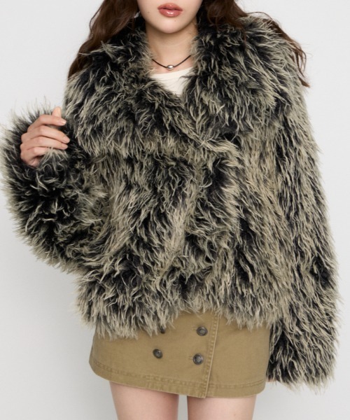 FRIZZY FAUX FUR ジャケット